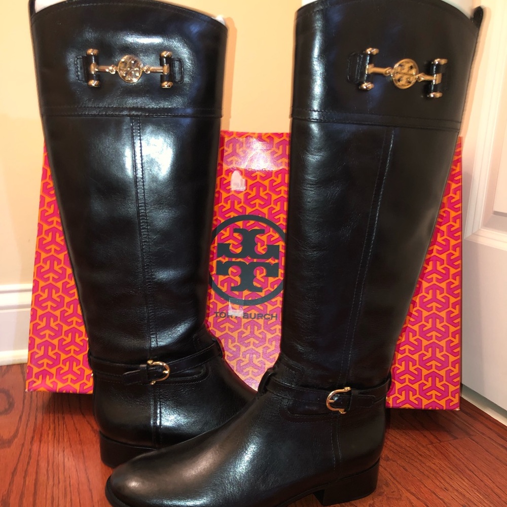 Black Tory Burch Riding Boots (New in Box)